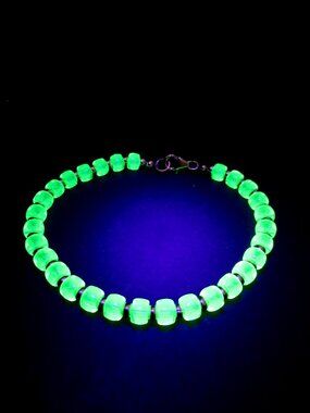 Uranium and 14k gold filled bead bracelet